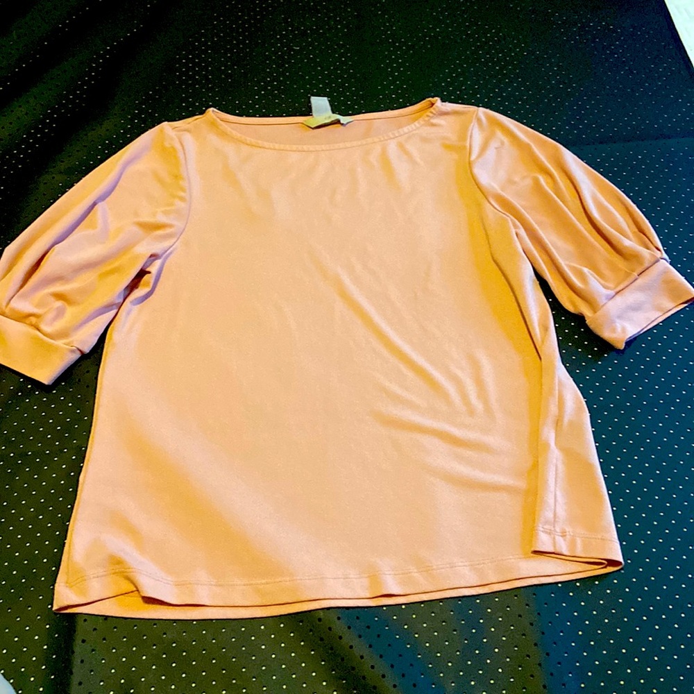 Pink light and airy blouse top
